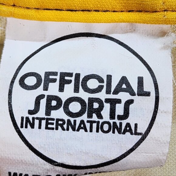 Official Sports US Soccer Referee Jersey Polo Shirt Mens Size XL Yellow Pockets - Picture 6 of 11